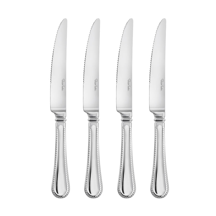 Armscote Bead Bright Steak Knife, Set of 4