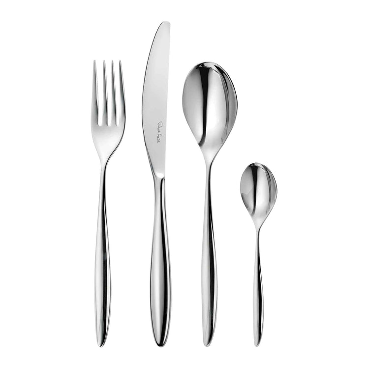Hidcote Bright Cutlery Set, 30 Piece for 6 People - 6 Free Steak Knives