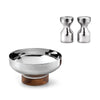 Limbrey Bright Salt & Pepper Shakers (Stainless Steel) with a Small Limbrey Bowl Set