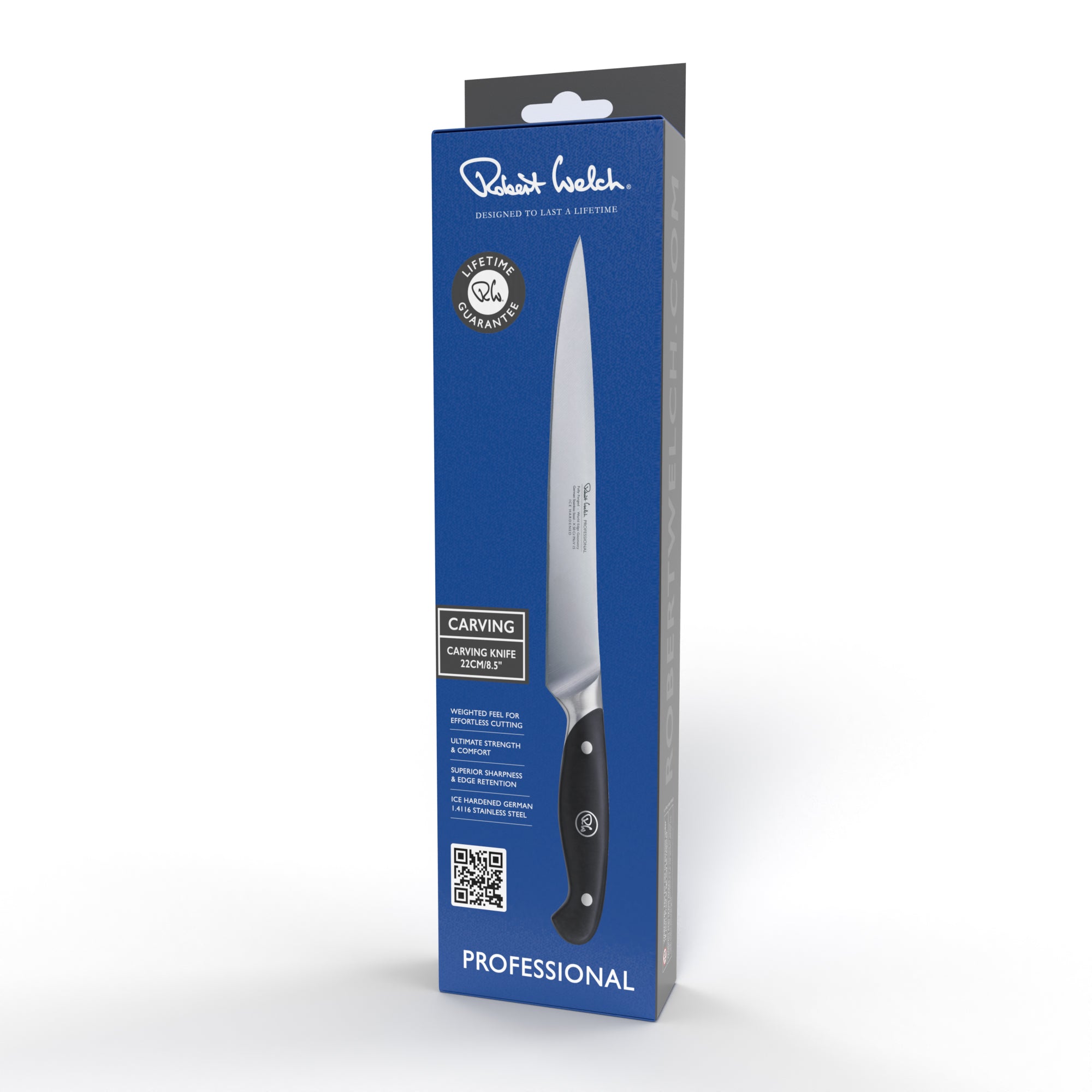 Professional Carving Knife 22cm Kitchen Knife Robert Welch Designs Ltd