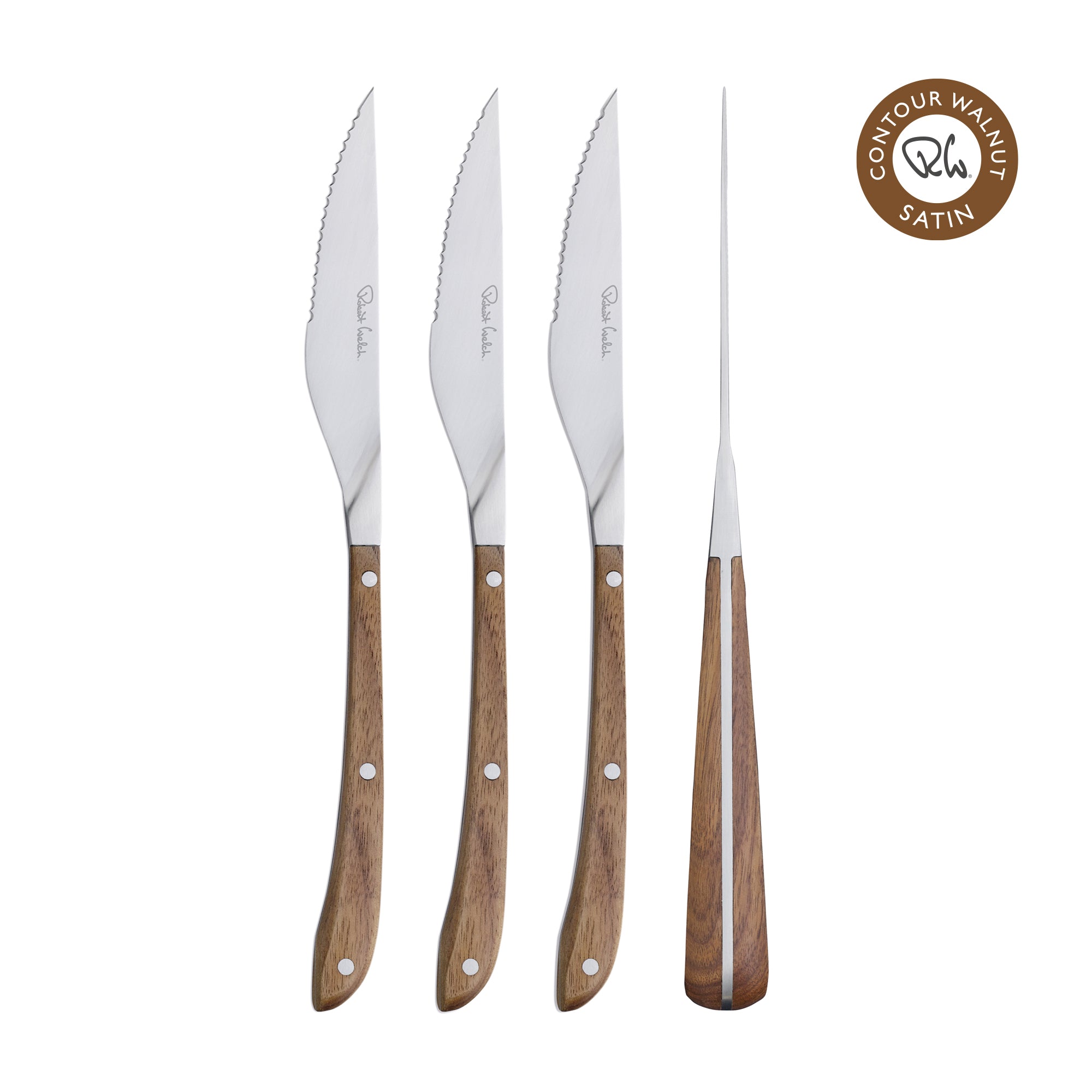 Walnut Steak Knife | 4 Piece | Knife | Robert Welch Designs Ltd