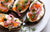 Smoked Salmon Tartines with homemade Pickled Red Onions