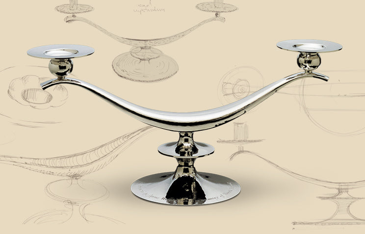 Candelabra inspired by Viking longships