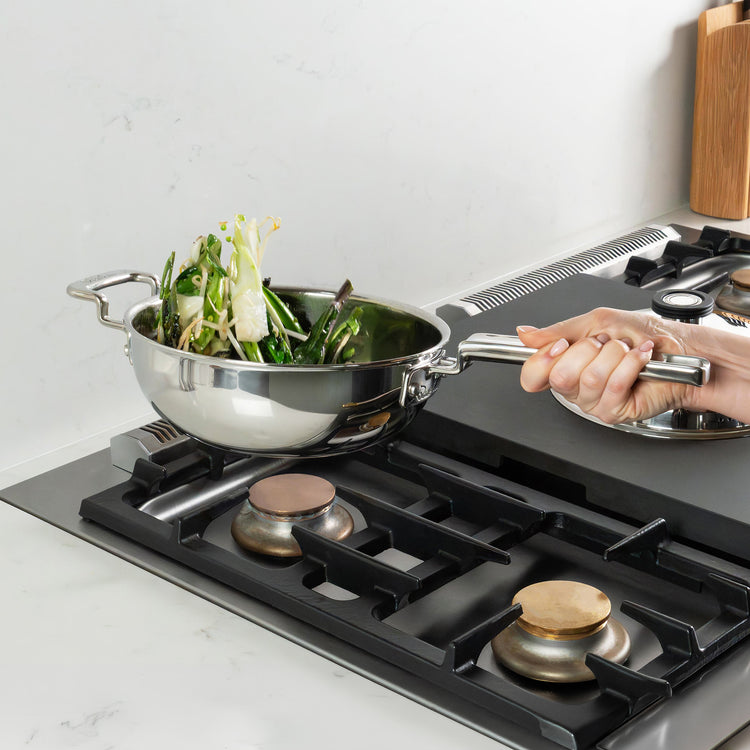 316 Series Cookware Wok with Lid 22cm