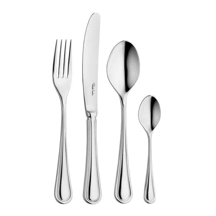 Aston Bright Cutlery Set, 30 Piece for 6 People - 6 Free Steak Knives