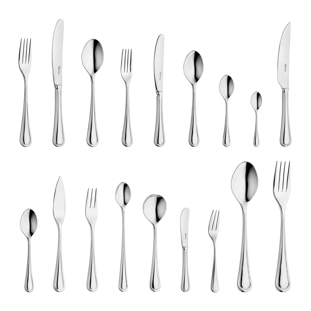 Aston Bright Cutlery Set, 96 Piece for 12 People - 12 Free Steak Knives