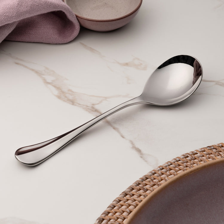 Baguette Bright Round Bowl Soup Spoon