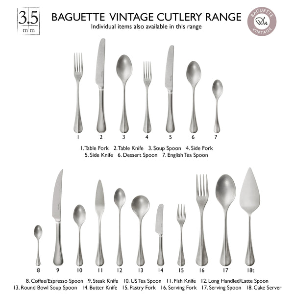 Baguette Vintage Patisserie Set, 5 Piece
