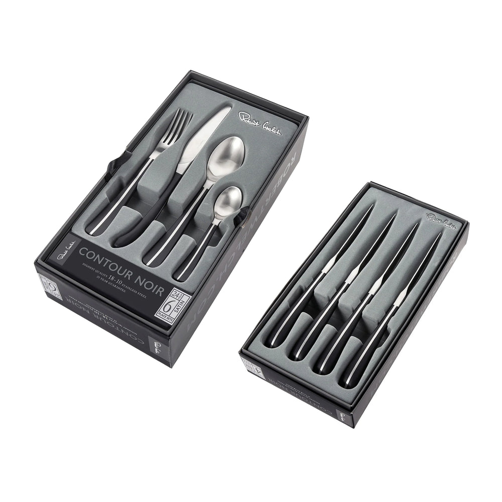 Contour Noir Satin Table Knife