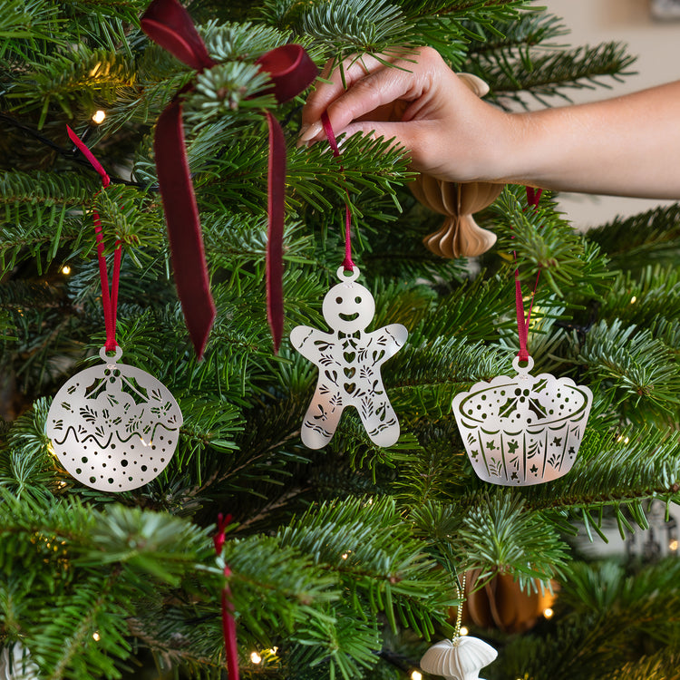 Christmas Treats Decorations, Set of 3
