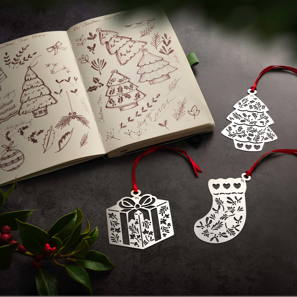 Christmas Treasures Decorations, Set of 3