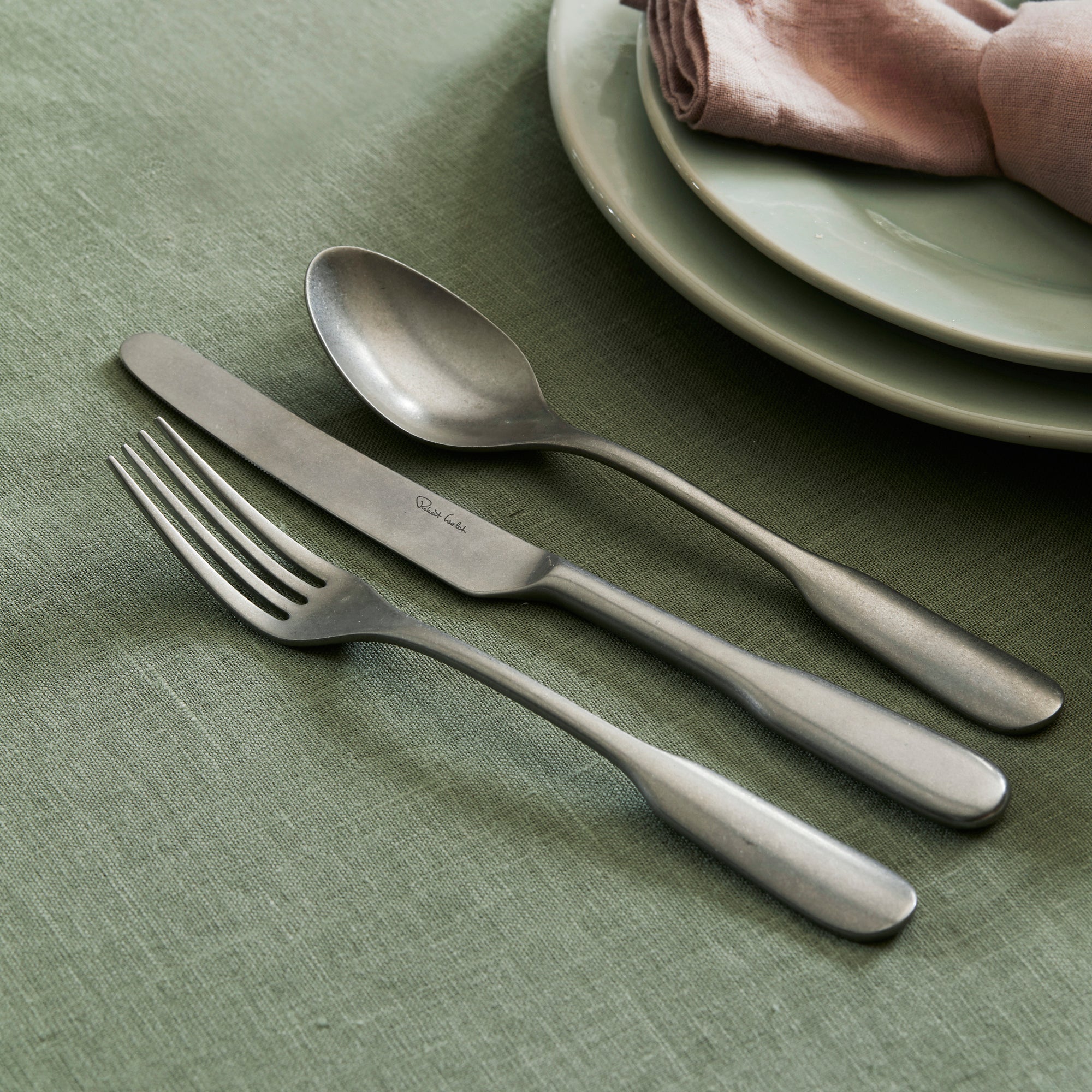 古家具 エルザ ワールドファーニチャー 6段7杯 English Fiddle Vintage Cutlery Set | 42 Piece for 6 People