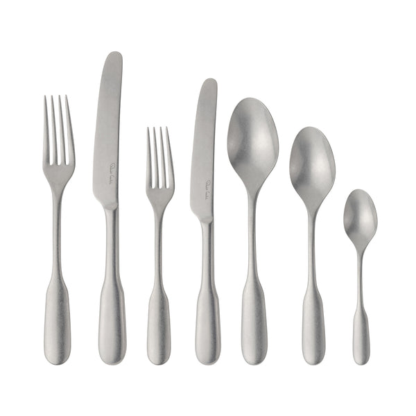 English Fiddle Vintage Cutlery Place Setting, 7 Piece