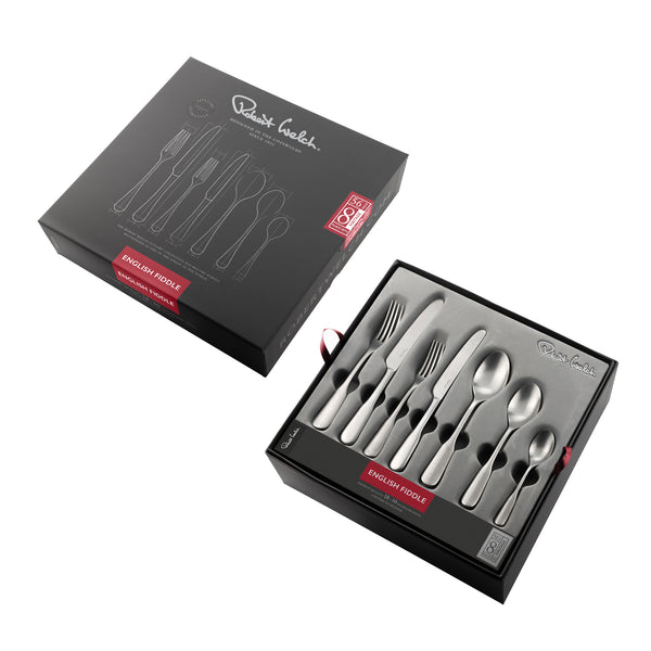 English Fiddle Vintage Cutlery Set | 56 Piece for 8 People | Robert ...