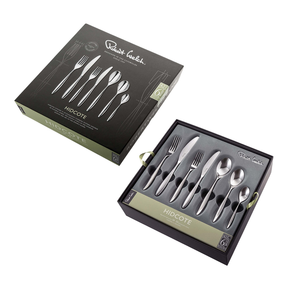 Hidcote Bright Cutlery Set, 48 Piece for 6 People - 6 Free Steak Knives