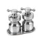 Hobart Satin Stainless Steel Medium Mills and Tray Set