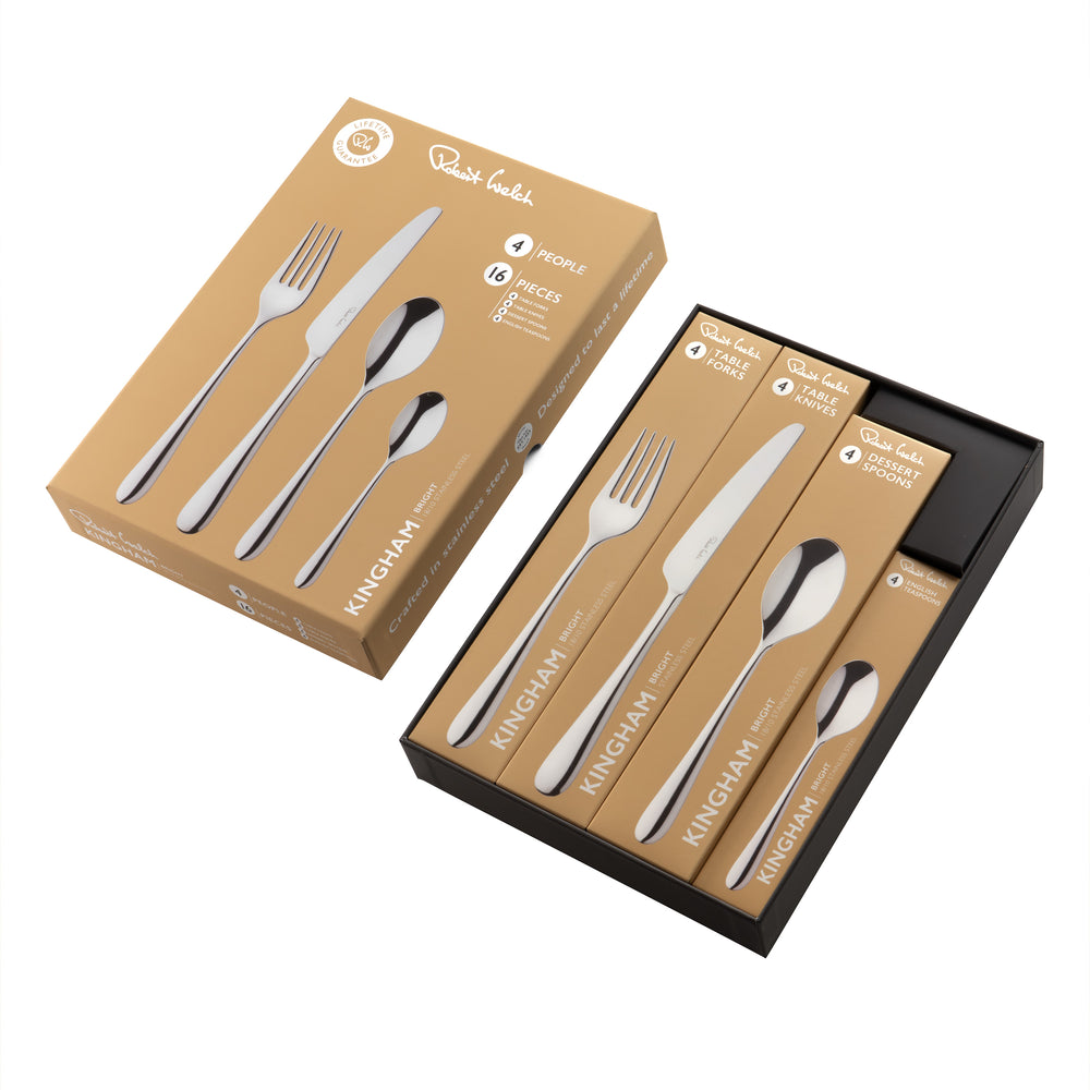 Kingham Bright Cutlery Set, 16 Piece for 4 People