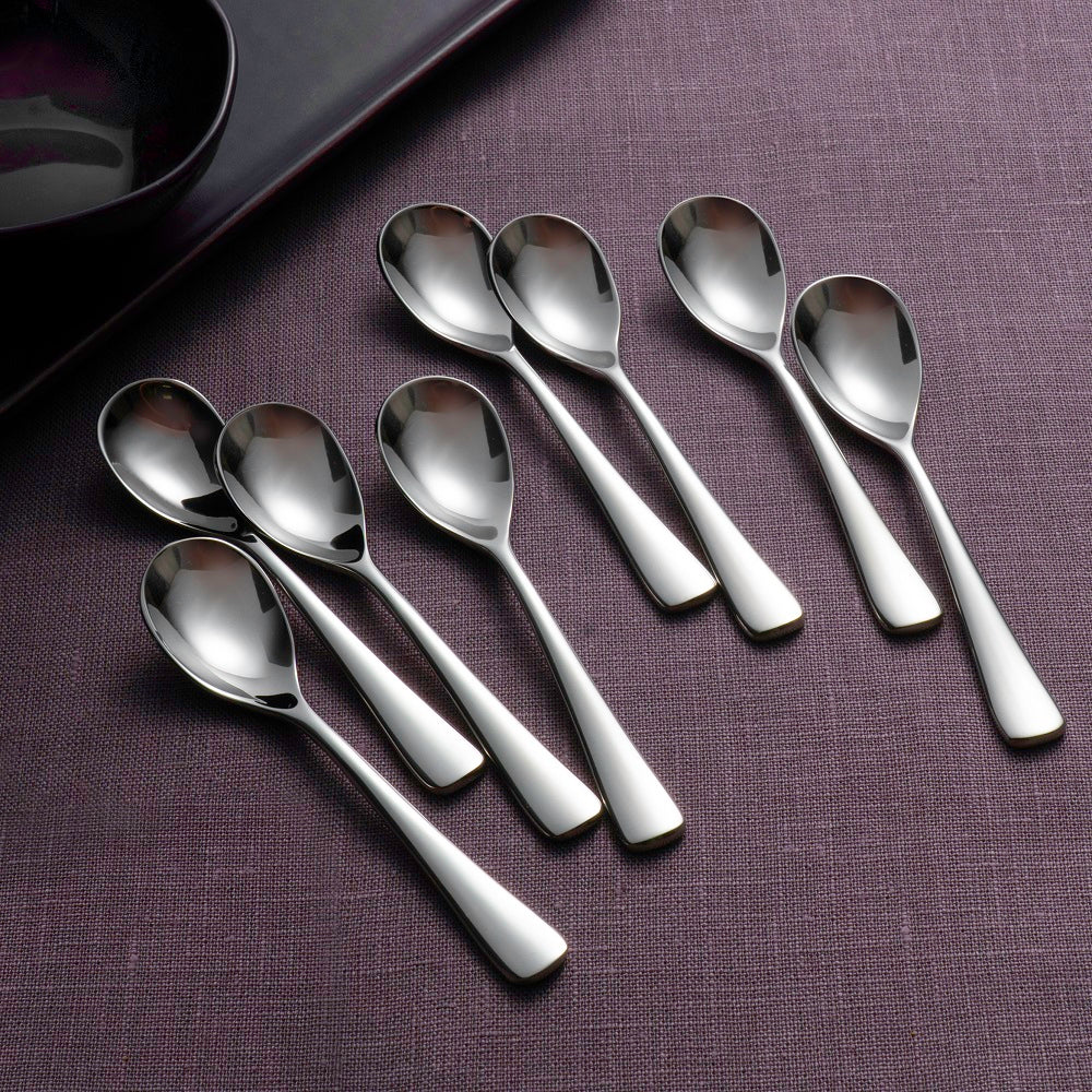 Malvern Bright Coffee/Espresso Spoon | 8 Piece Set | Cutlery