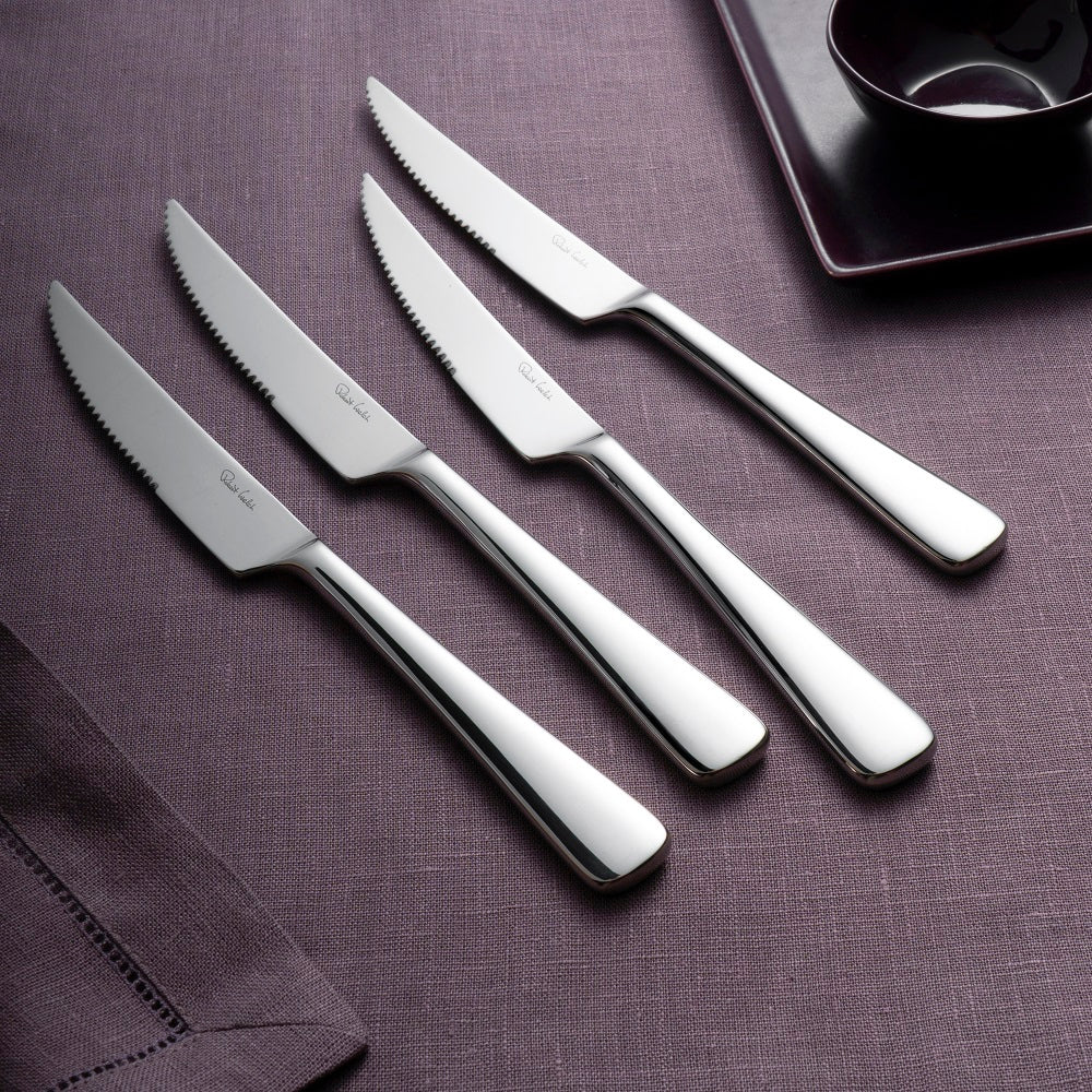 Malvern Bright Steak Knife | 4 Piece Set | Cutlery