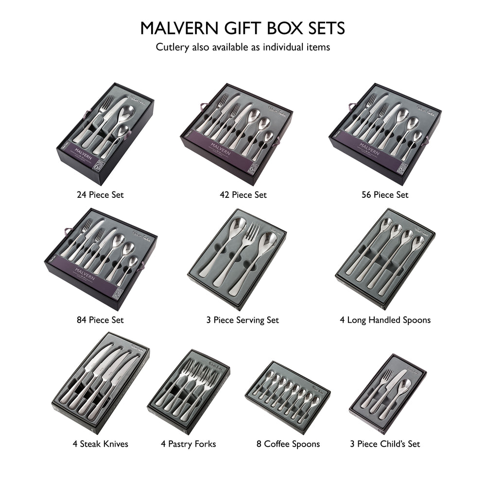 Malvern Bright Cutlery Set, 16 Piece for 4 People