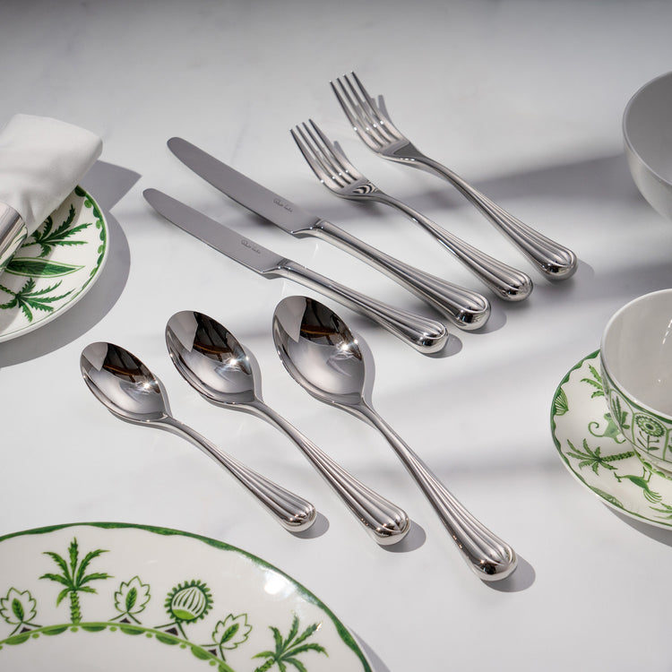 Palm Air Bright Cutlery Set, 56 Piece for 8 People