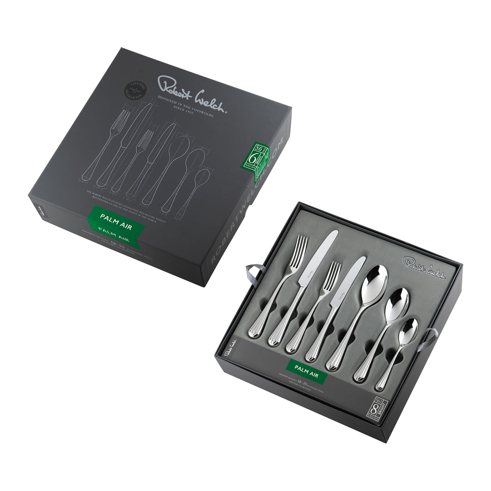 Palm Air Bright Cutlery Set, 56 Piece for 8 People