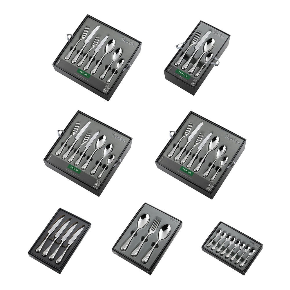Palm Air Bright Cutlery Set, 56 Piece for 8 People