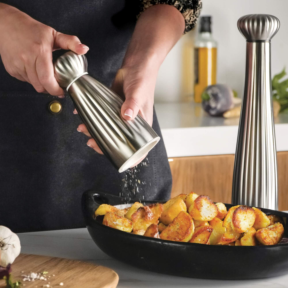Palm Bright Stainless Steel Small Black Pepper Mill