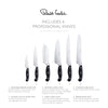 Professional Angle Oak Knife Block Set