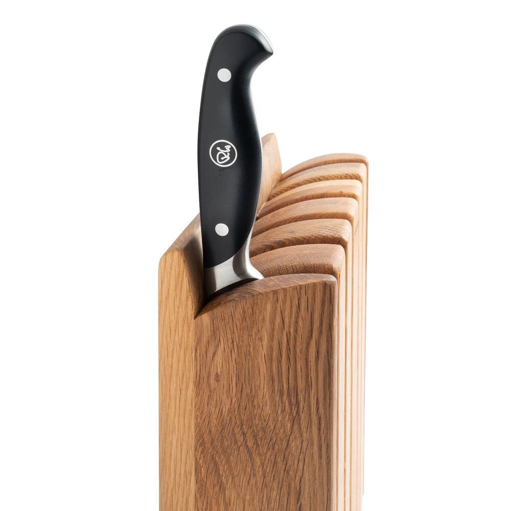 Professional Book Oak Knife Block Set