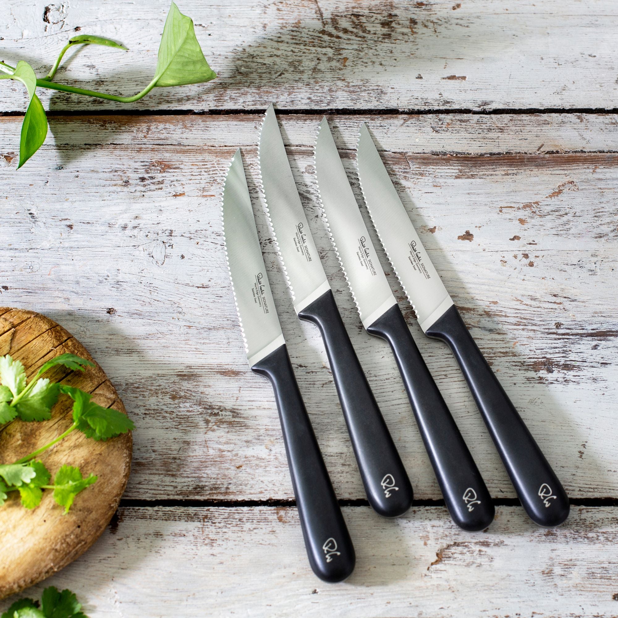 Signature Serrated Steak Knife | 4 Piece Set | Kitchen Knife Set
