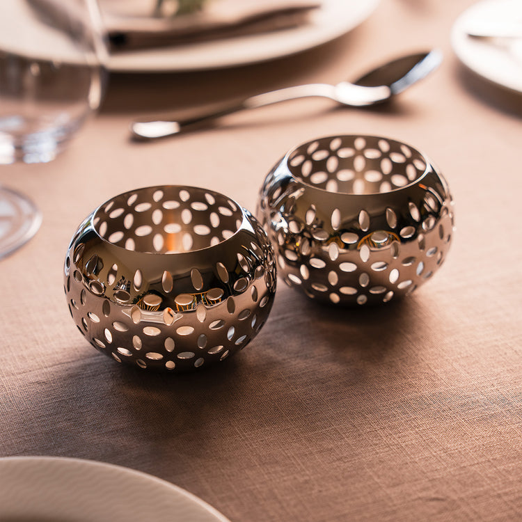 Sesame Tealight Holder Small, Set of 2