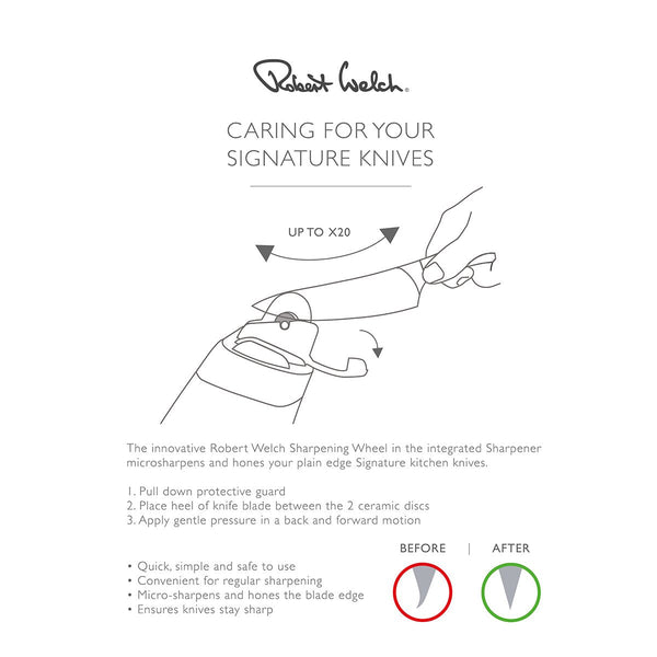 Signature Knife Block Set with Sharpener Robert Welch Designs Ltd