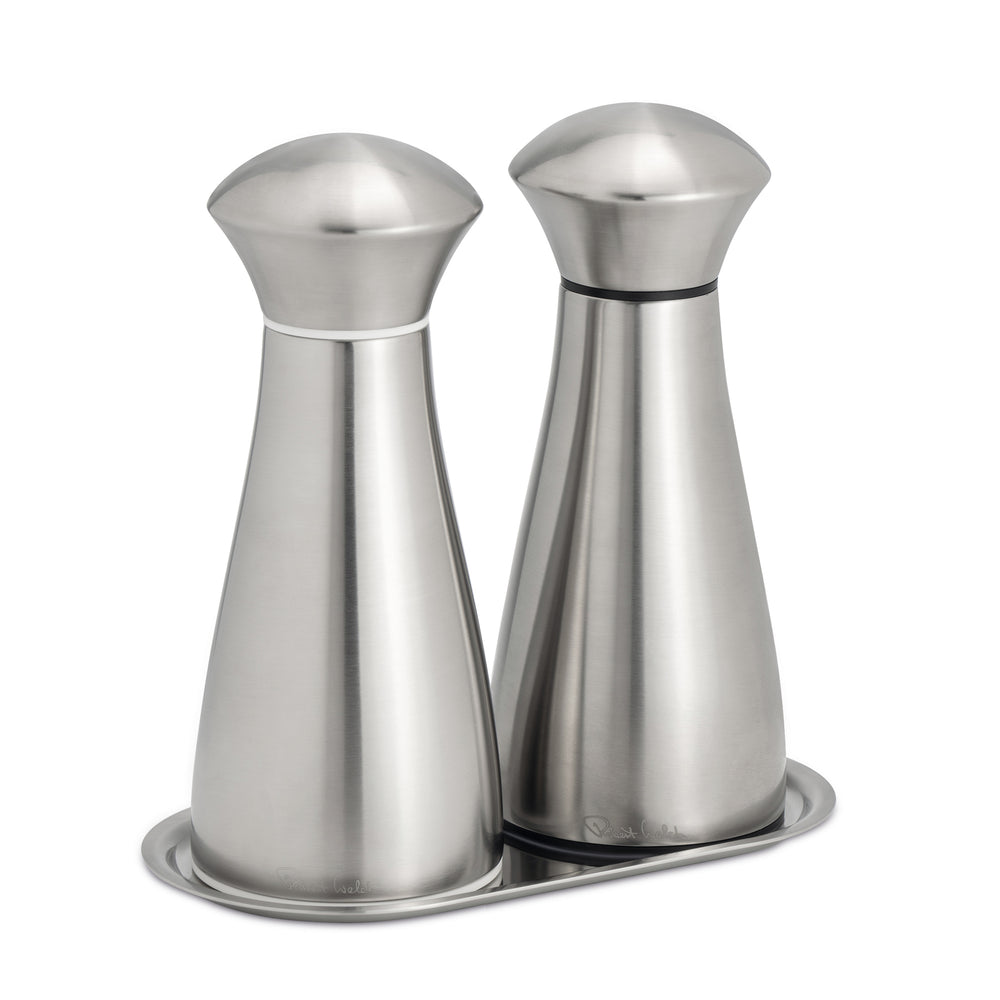 Signature Satin Stainless Steel Small Mills and Tray Set
