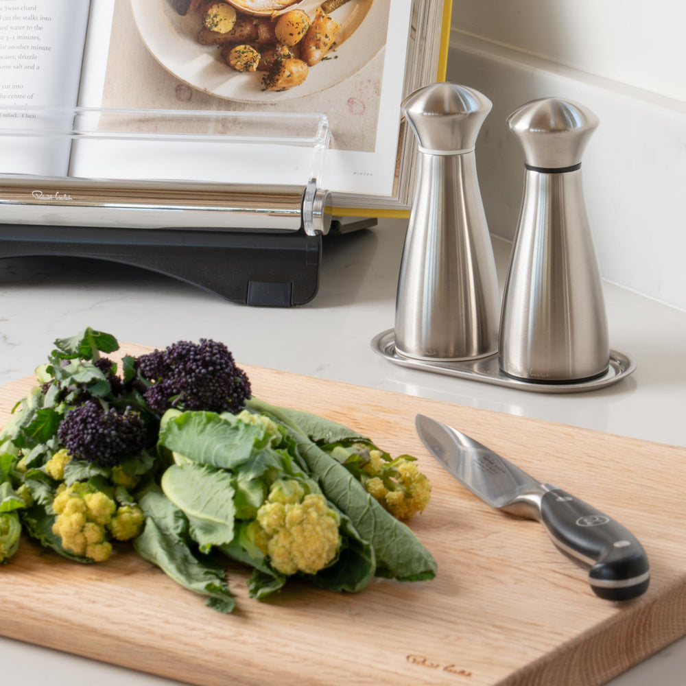 Signature Satin Stainless Steel Small Mills and Tray Set