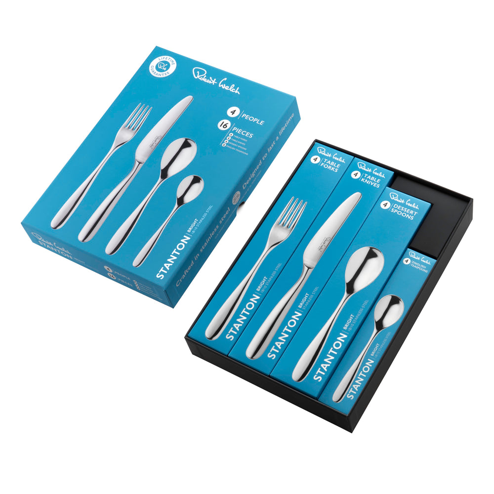 Stanton Bright Cutlery Set, 16 Piece for 4 People