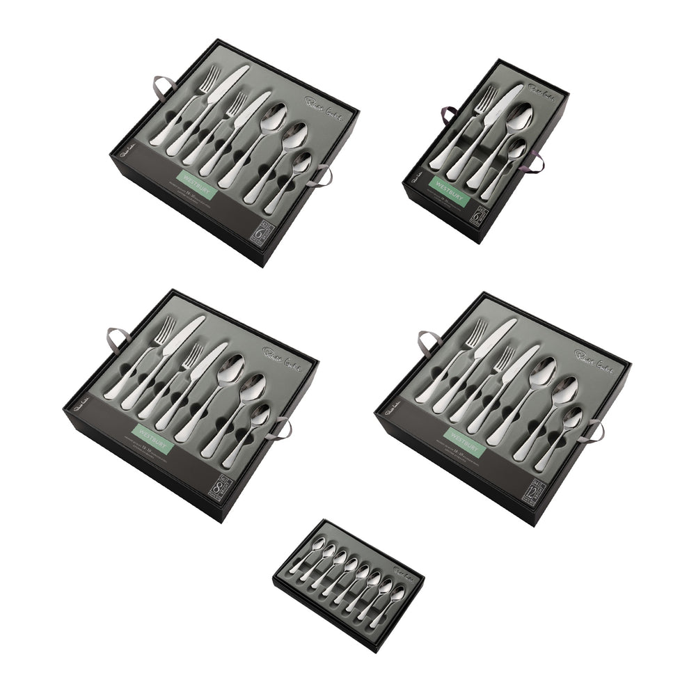 Westbury Bright Cutlery Set, 84 Piece for 12 People