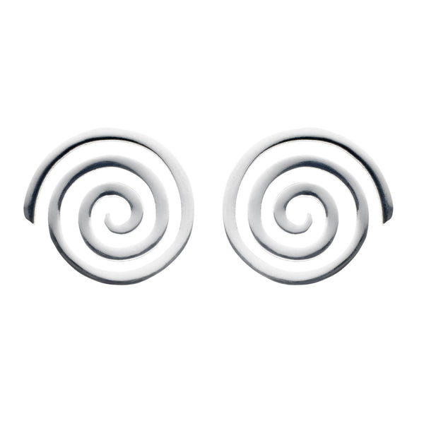 Spiral Necklace and Stud Earrings Set (Small pendant)