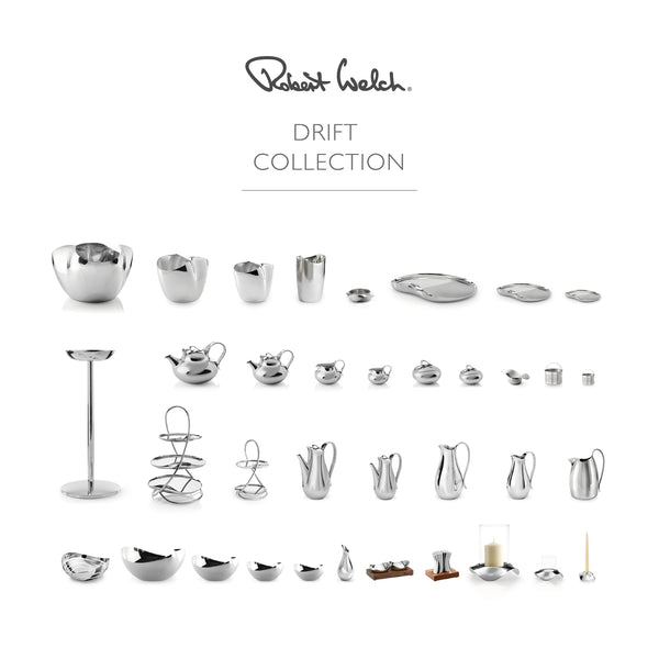 Robert Welch - Drift Salt & Pepper Shakers with Walnut Base