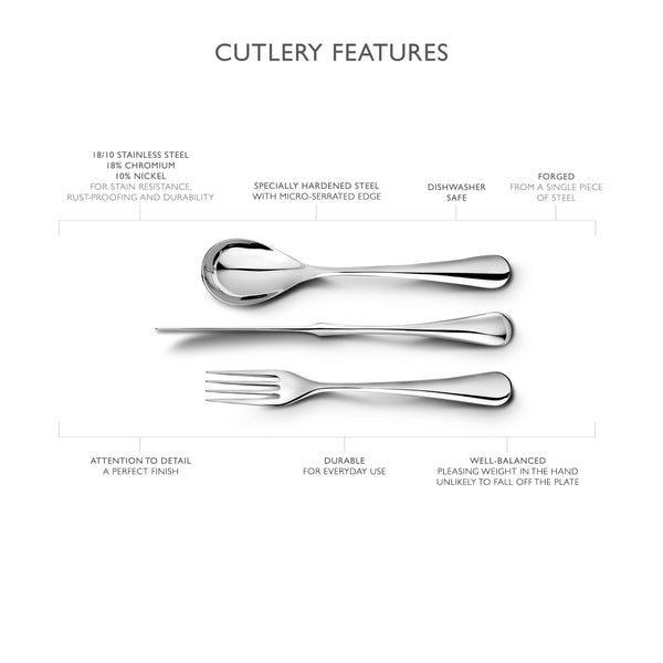 Ashbury Bright Cutlery Set, 24 Piece for 6 People