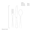 Baguette Bright Cutlery Sample Set, 3 Piece