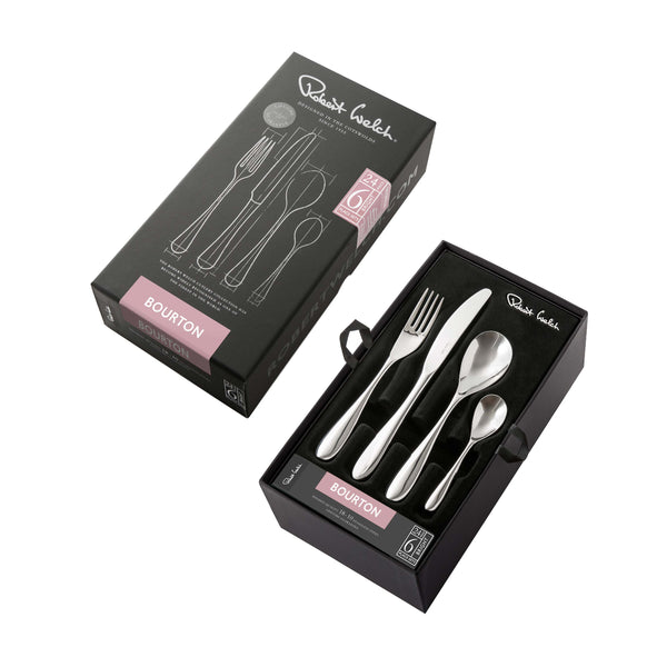 Bourton Bright Cutlery Set, 24 Piece for 6 People