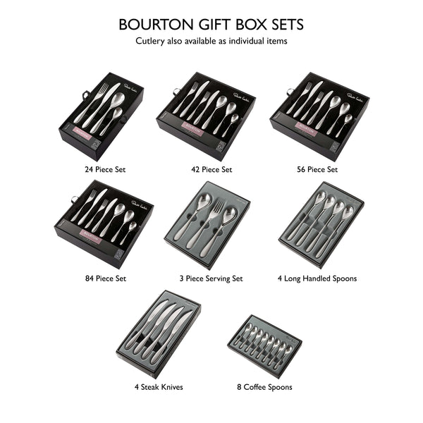 Bourton Bright Cutlery Set, 84 Piece for 12 People