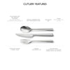 Blockley Bright Cutlery Sample Set, 3 Piece
