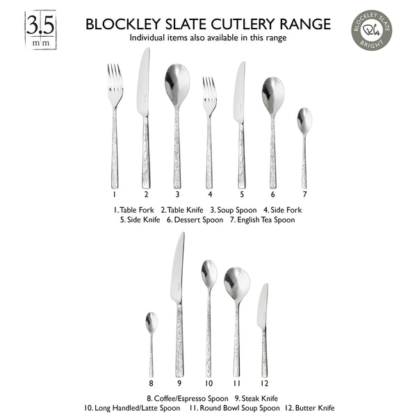 Blockley Slate Bright Round Bowl Soup Spoon