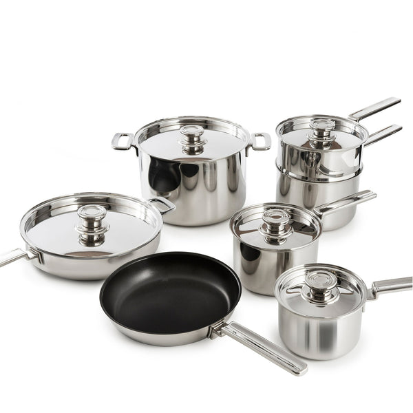 Campden Cookware Set, 7 Piece Set with 3 Free Signature Non-Stick Utensils