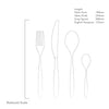 Hidcote Bright Cutlery Set, 24 Piece for 6 People