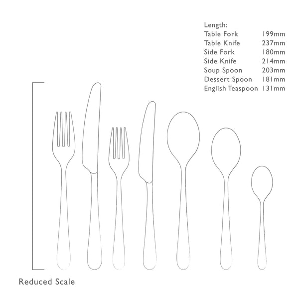 Kingham Bright Cutlery Set, 84 Piece for 12 People