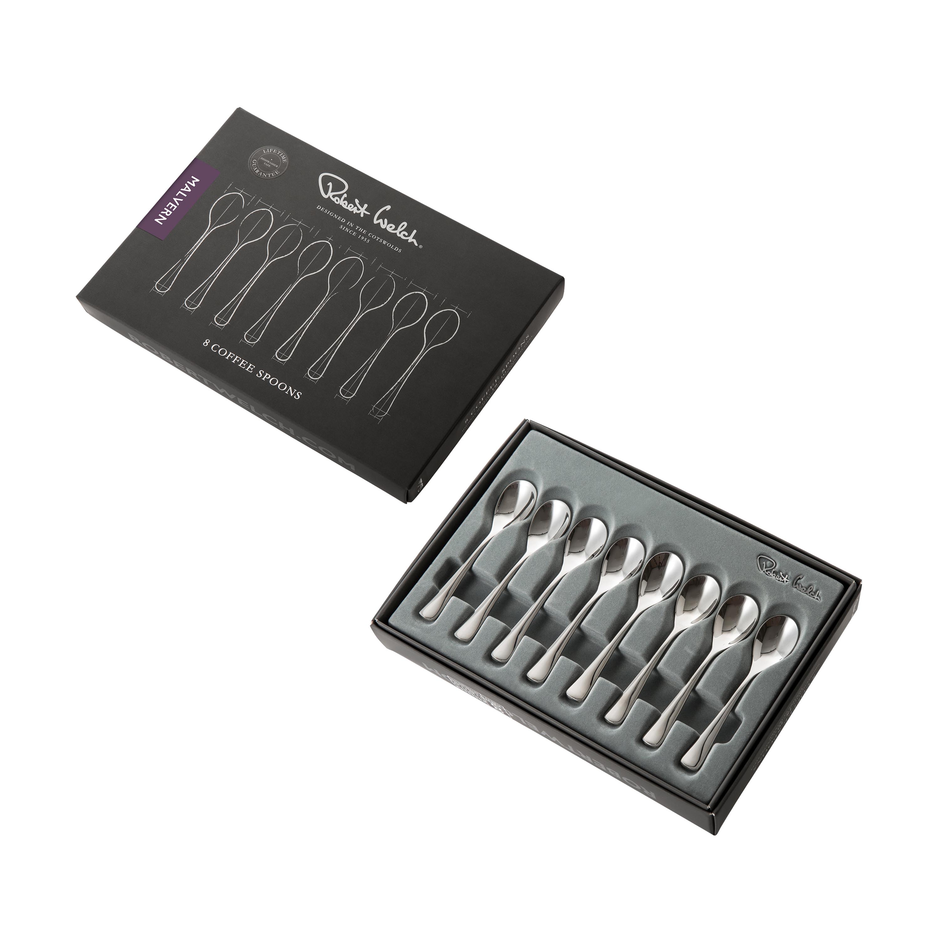 洋楽 Spoonful Productionz Malvern Bright Coffee/Espresso Spoon | 8 Piece Set | Cutlery