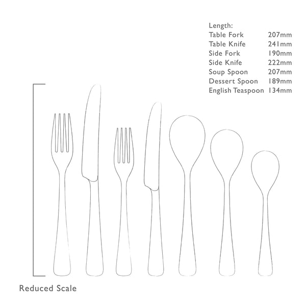 Malvern Bright Cutlery Set, 56 Piece for 8 People
